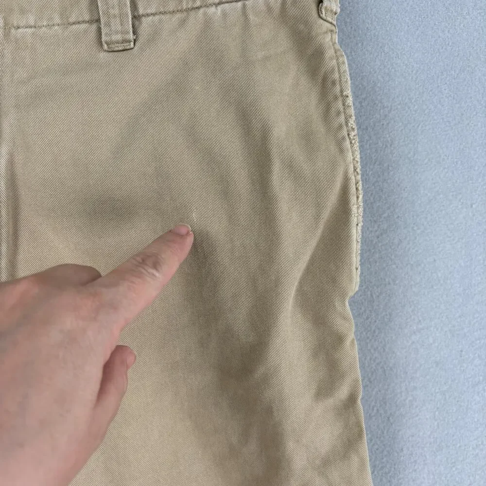 Vintage Abercrombie Fitch Pants Mens 32x27 Beige Canvas Relaxed Straight Chino
